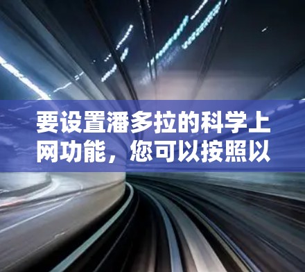 要设置潘多拉的科学上网功能，您可以按照以下步骤进行操作