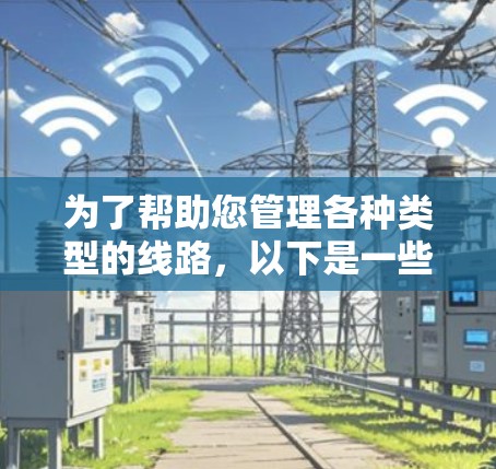 为了帮助您管理各种类型的线路，以下是一些推荐的管理软件和其特点