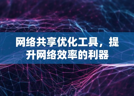 网络共享优化工具，提升网络效率的利器