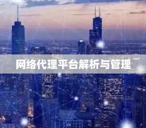 网络代理平台解析与管理